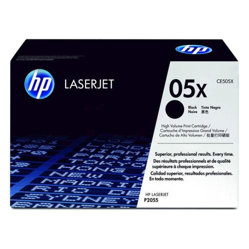 HP cartuccia toner CE505X, 05X nero (alta capacità)