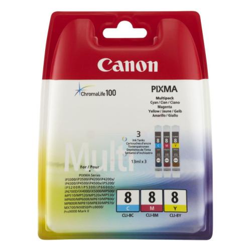 Canon cartuccia 0621B029, CLI8 ciano / magenta / giallo (multipack)