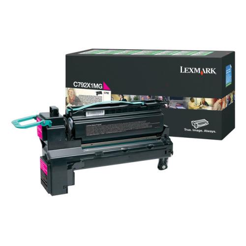 Lexmark cartuccia toner C792X1MG, 0C792X1MG magenta (Return, alta capacità)