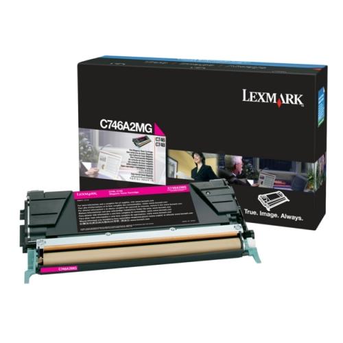 Lexmark cartuccia toner C746A2MG, 0C746A2MG magenta