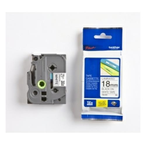 Brother tape TZE241CIV nero su bianco, 18mm, laminato