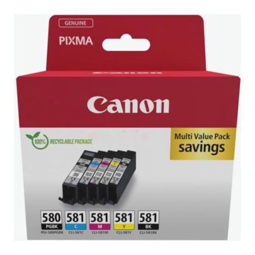 Canon cartuccia 2078C005, PGI580CLI581 nero / foto nera / ciano / magenta / giallo (multipack)