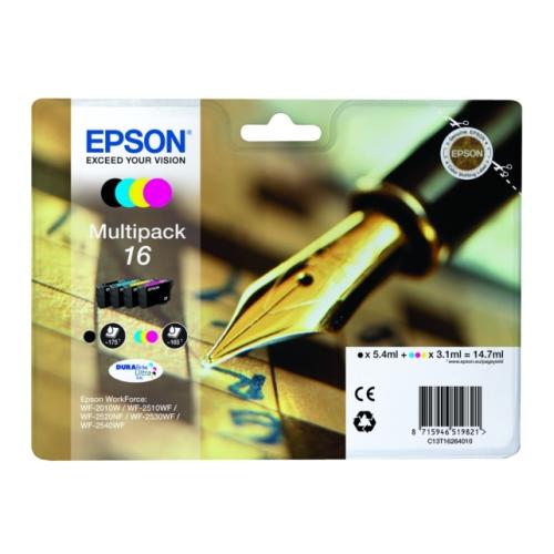 Epson cartuccia C13T16264012, 16 nero / ciano / magenta / giallo (multipack)