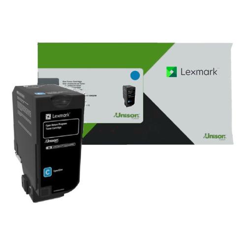 Lexmark cartuccia toner 74C2SC0, 0074C2SC0 ciano (Return)