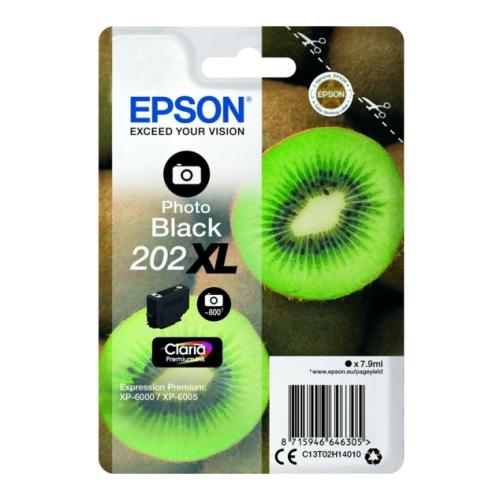 Epson cartuccia C13T02H14010, 202XL foto nera (alta capacità)