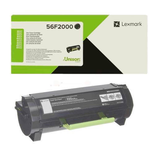 Lexmark cartuccia toner 56F2000, 056F2000 nero