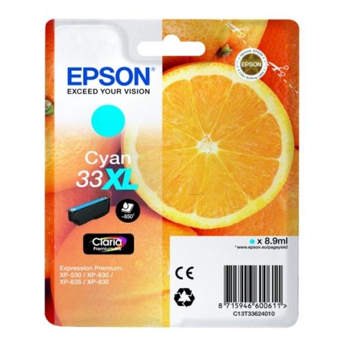Epson cartuccia C13T33624012, 33XL ciano (alta capacità)