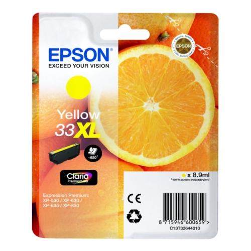 Epson cartuccia C13T33644012, 33XL giallo (alta capacità)