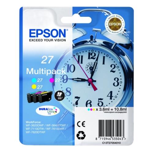 Epson cartuccia C13T27054012, 27 ciano / magenta / giallo (multipack)