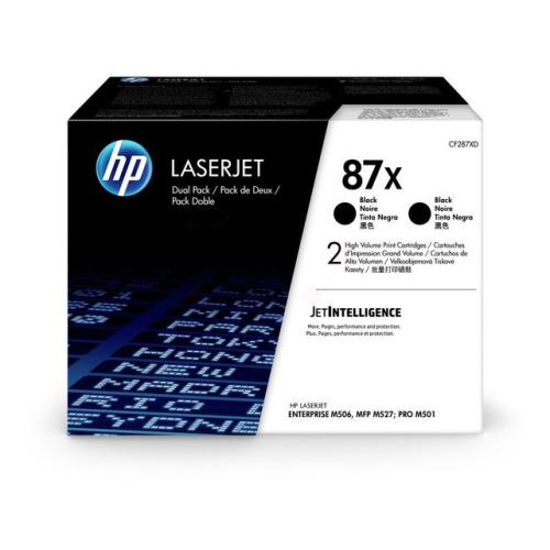 HP cartuccia toner CF287XD, 87X nero (Pacco Doppio, alta capacità)