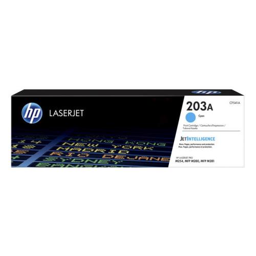 HP cartuccia toner CF541A, 203A ciano