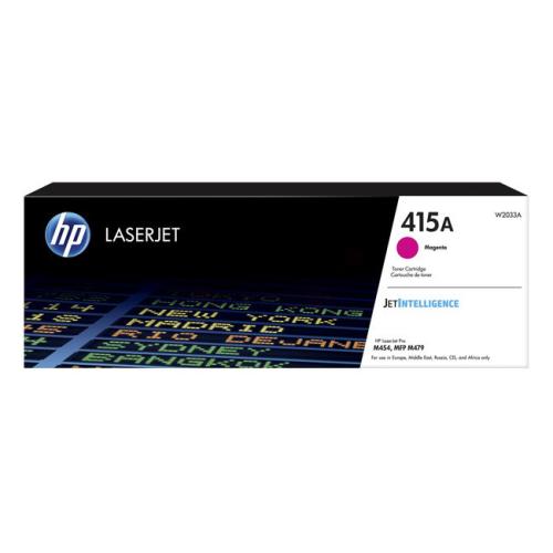 HP cartuccia toner W2033A, 415A magenta