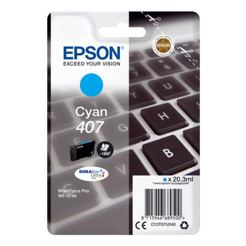 Epson cartuccia C13T07U240, 407 ciano