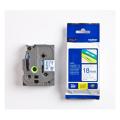 Brother tape TZE243 blu su bianco, 18mm, laminato