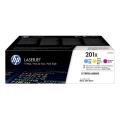 HP cartuccia toner CF253XM, 201X ciano / magenta / giallo (multipack)