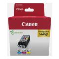 Canon cartuccia 2934B015, CLI521 ciano / magenta / giallo (multipack)